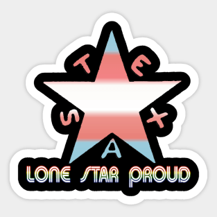 Texas Pride-Trans Sticker